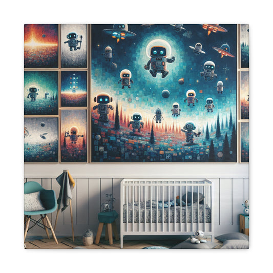 Techno Cosmic Journey - Canvas