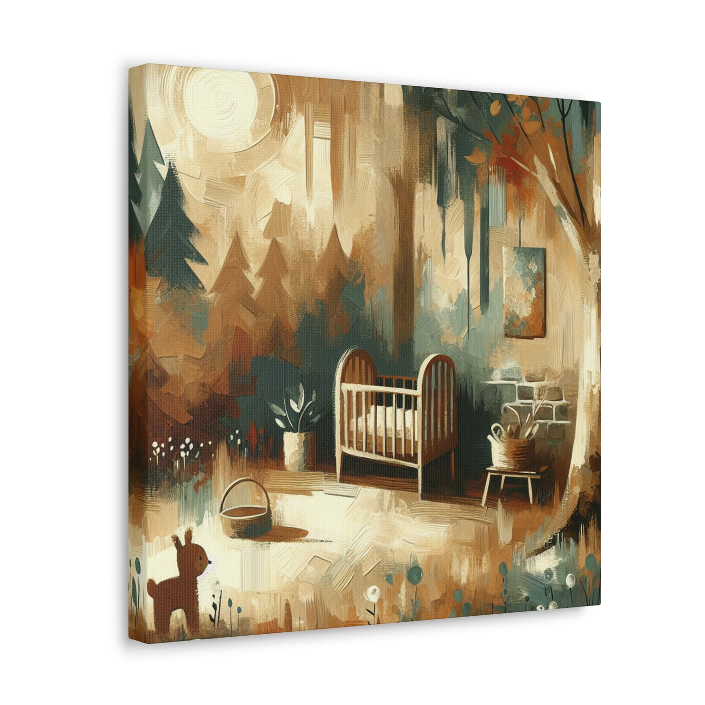 Whispering Woodland Abstraction - Canvas