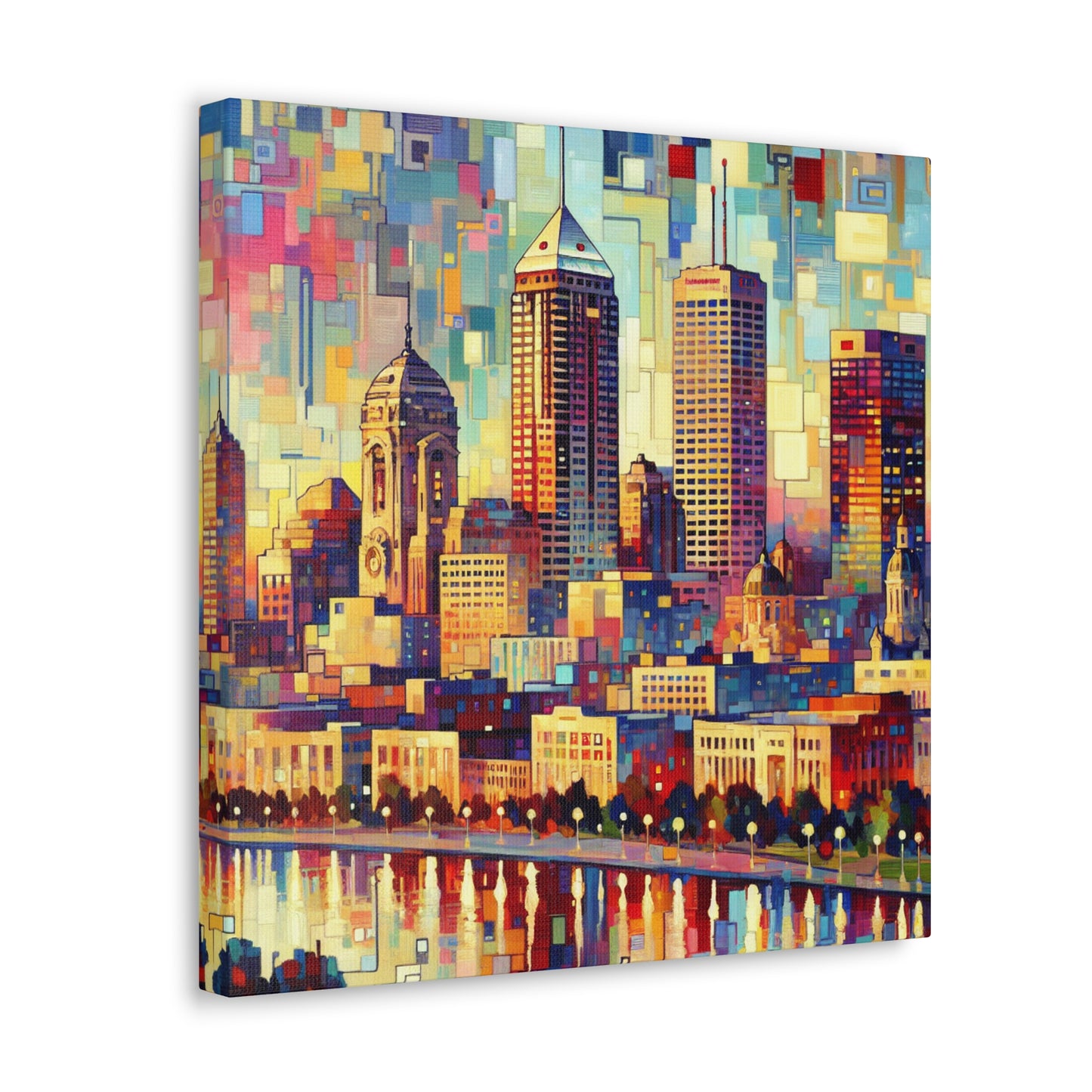 Vibrant Urban Depths - Canvas