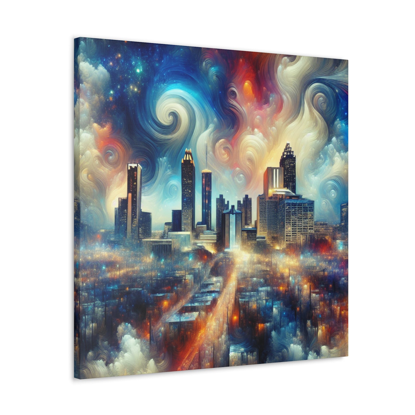 "Urban Symphony: Atlanta Impression" - Canvas