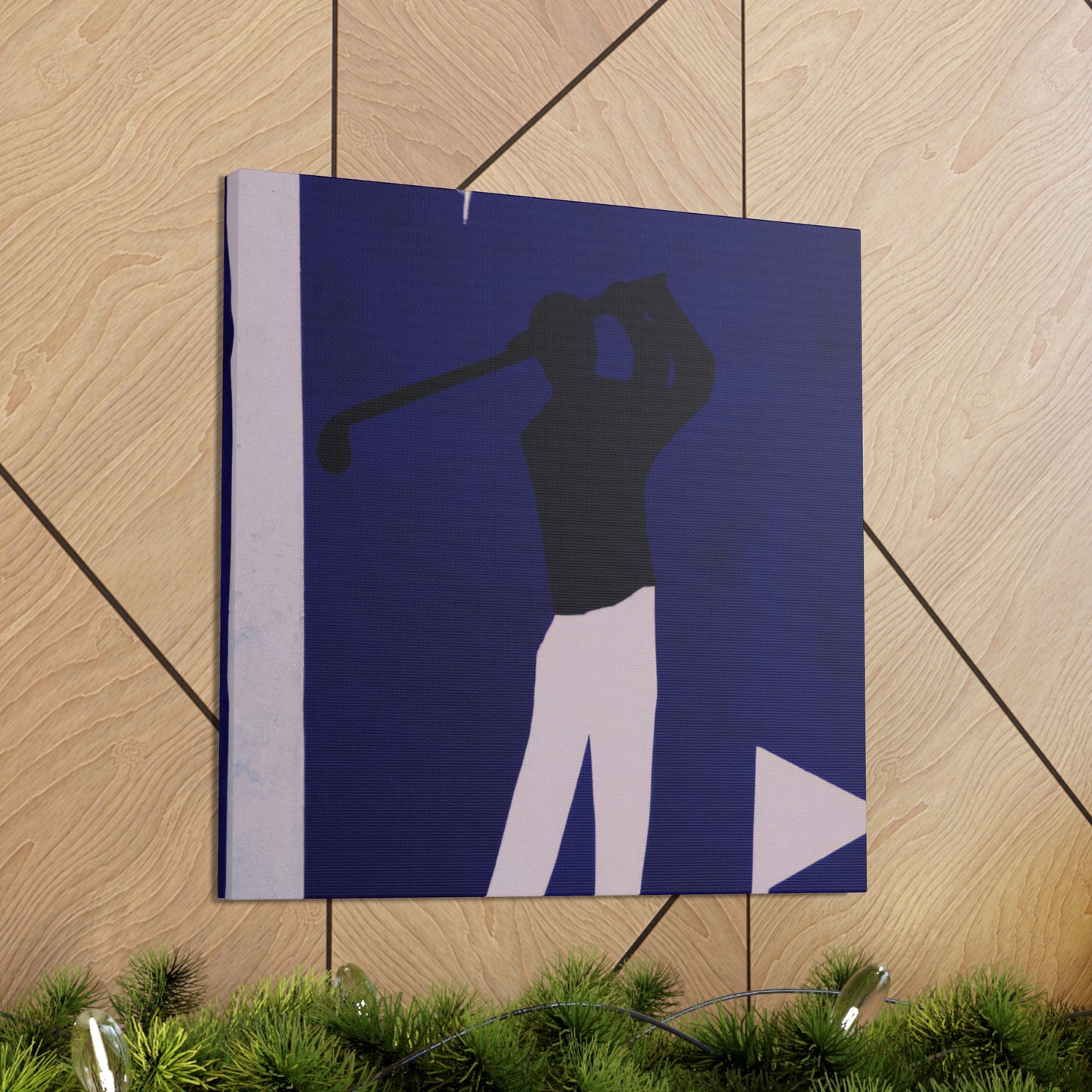 Golfing in Monochrome - Canvas