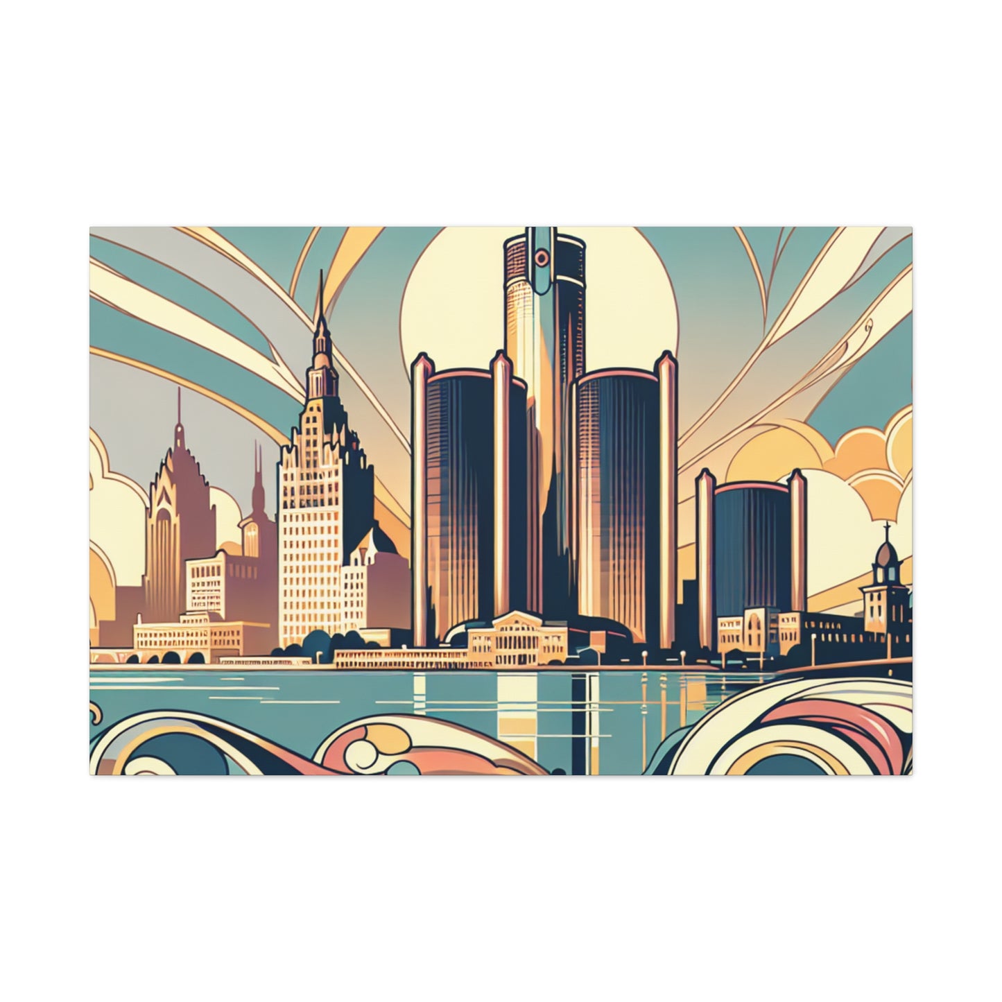 "Enchanting Essence of Detroit" - Canvas