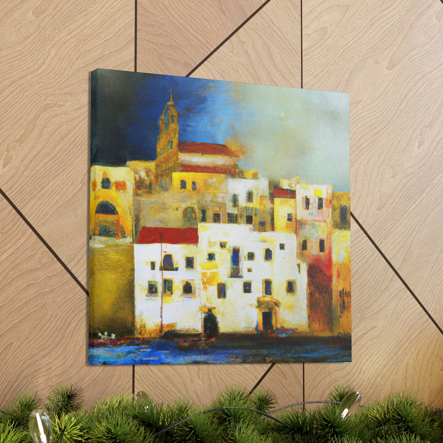 Sun-soaked Mediterranean Dream - Canvas