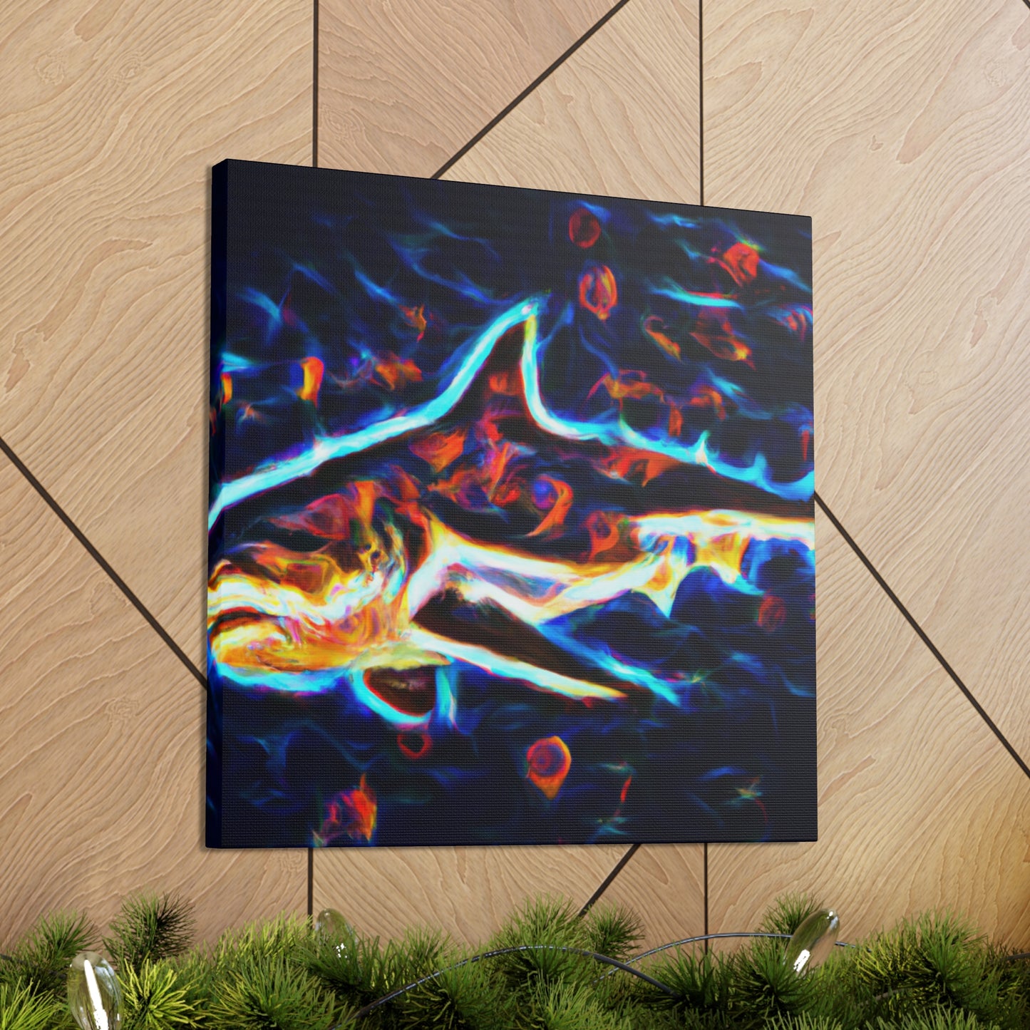 Great White Shark Abstraction - Canvas