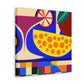 "Fruity Art Deco Bliss" - Canvas