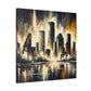 "Dynamic Urban Horizons" - Canvas