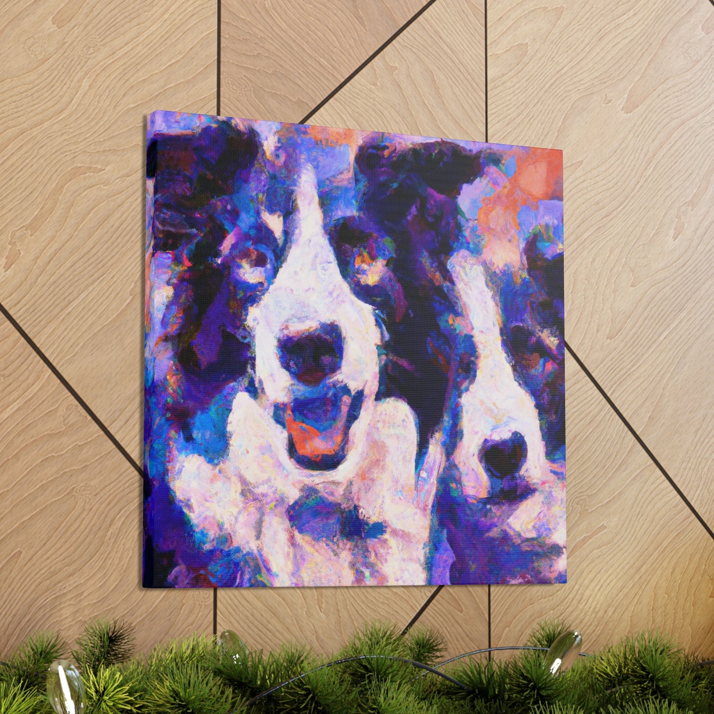 "Border Collie Impressionism" - Canvas