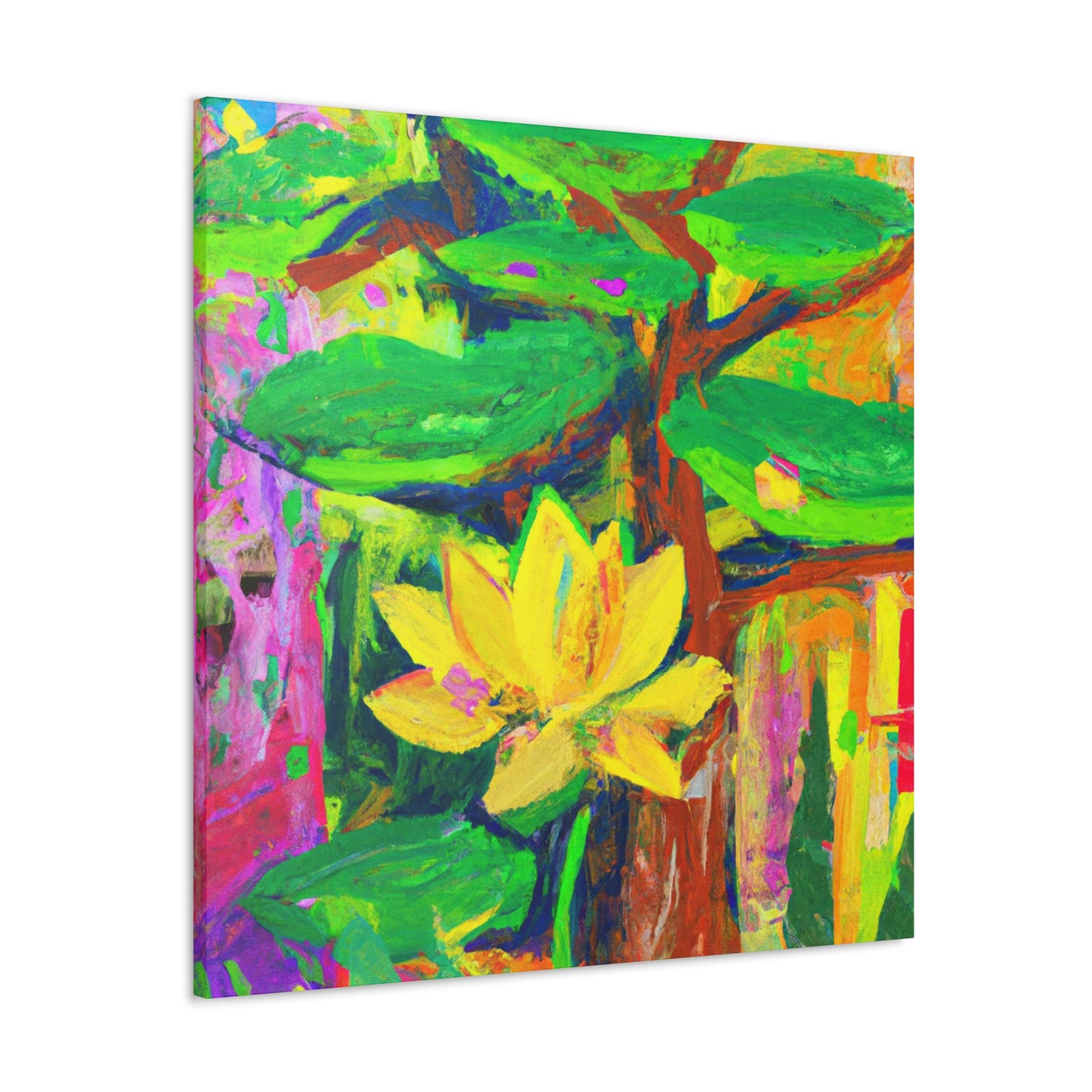 Lotus in Bloom Splendor - Canvas