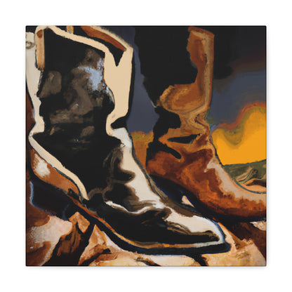 Old Boot Landscape - Canvas