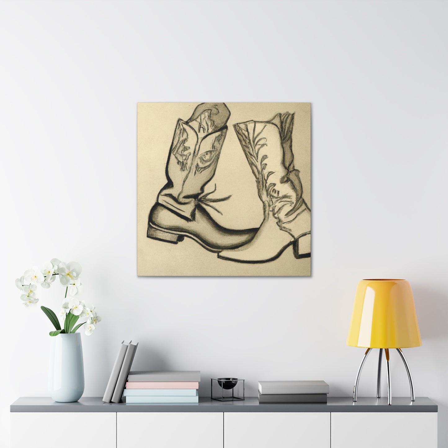 Boots in the Rococo - Canvas