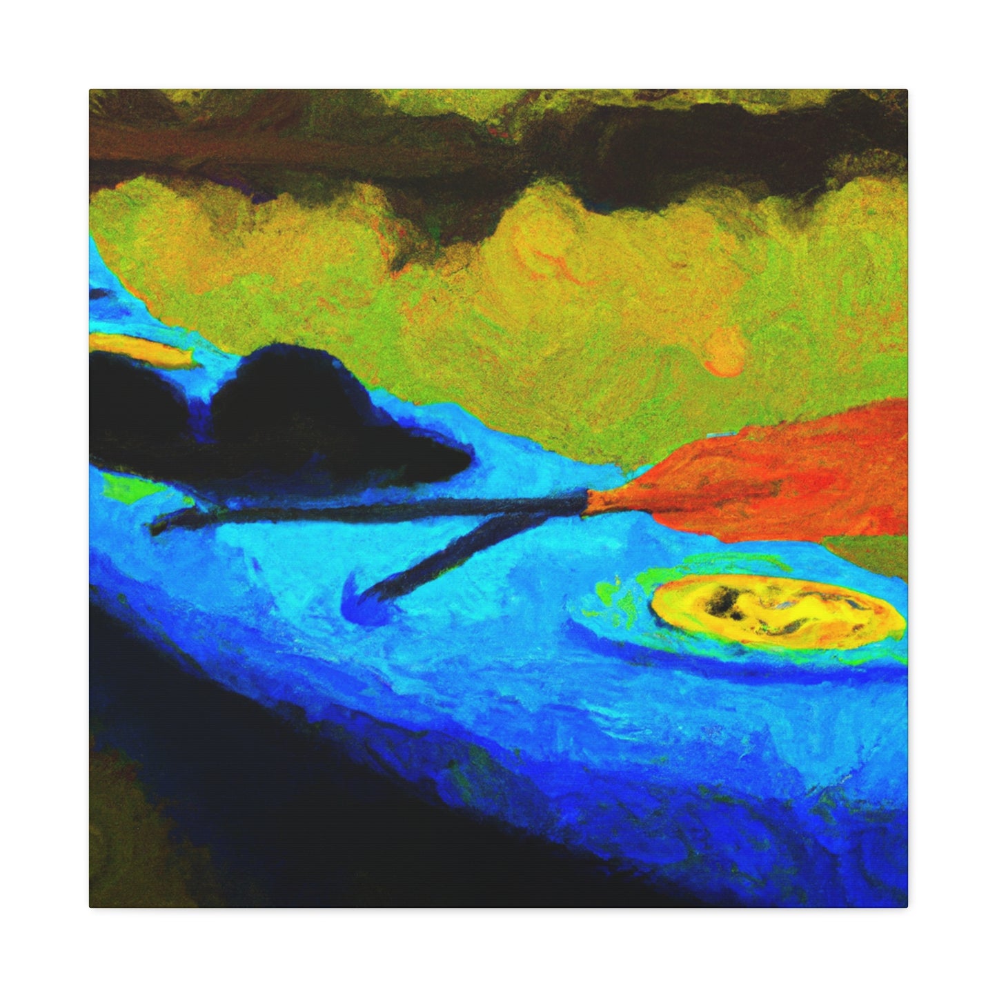 "Kayak in Moonlight Dream" - Canvas