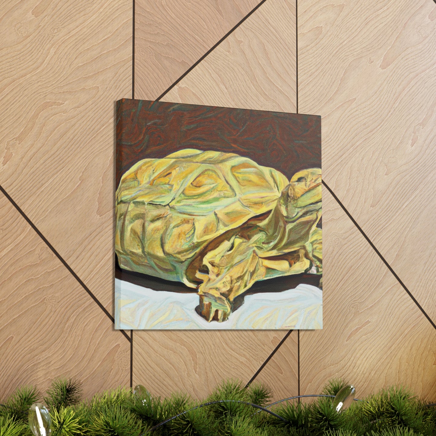 "Gorgeous Russian Tortoise" - Canvas