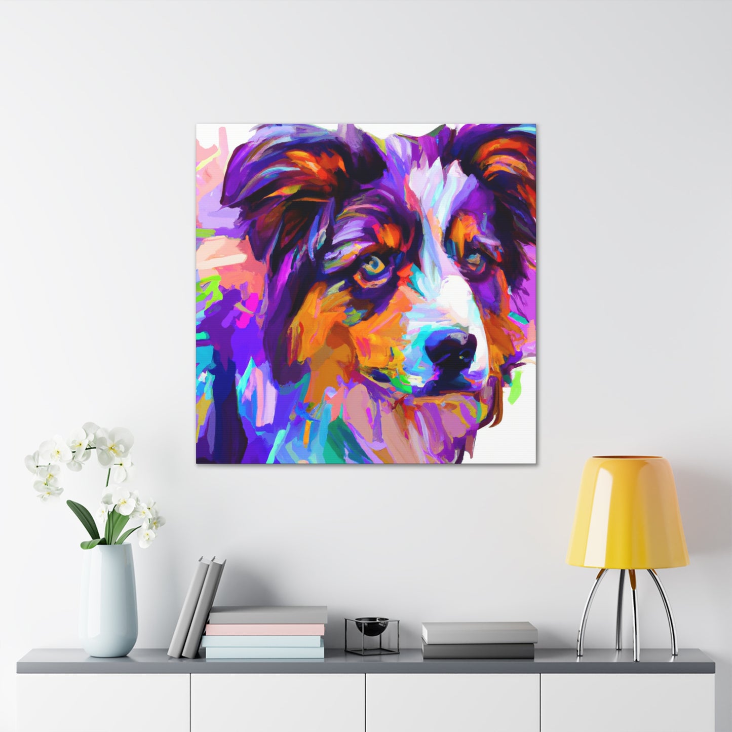 Australian Shepherd Reflection - Canvas