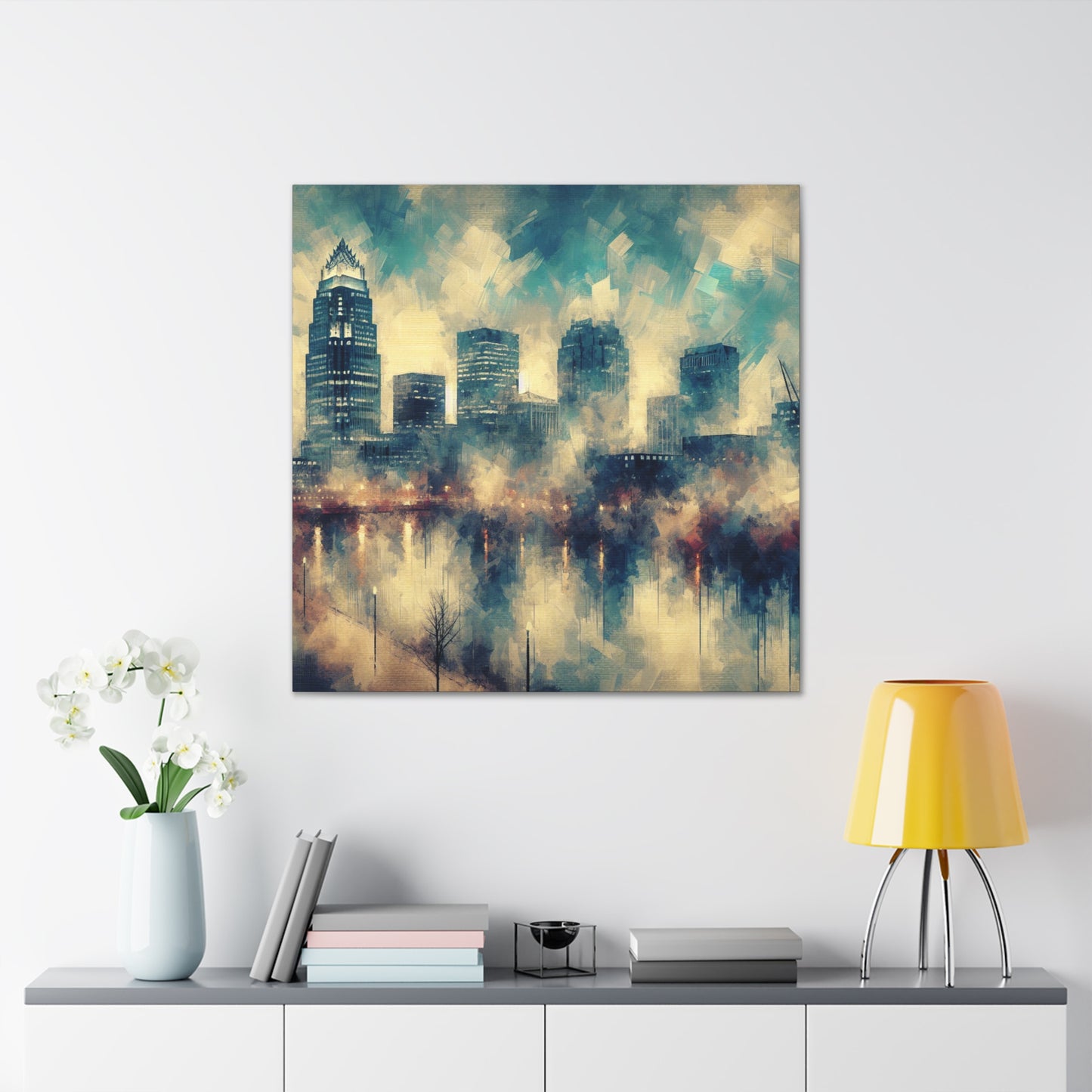 "Urban Tapestry Unveiled" - Canvas