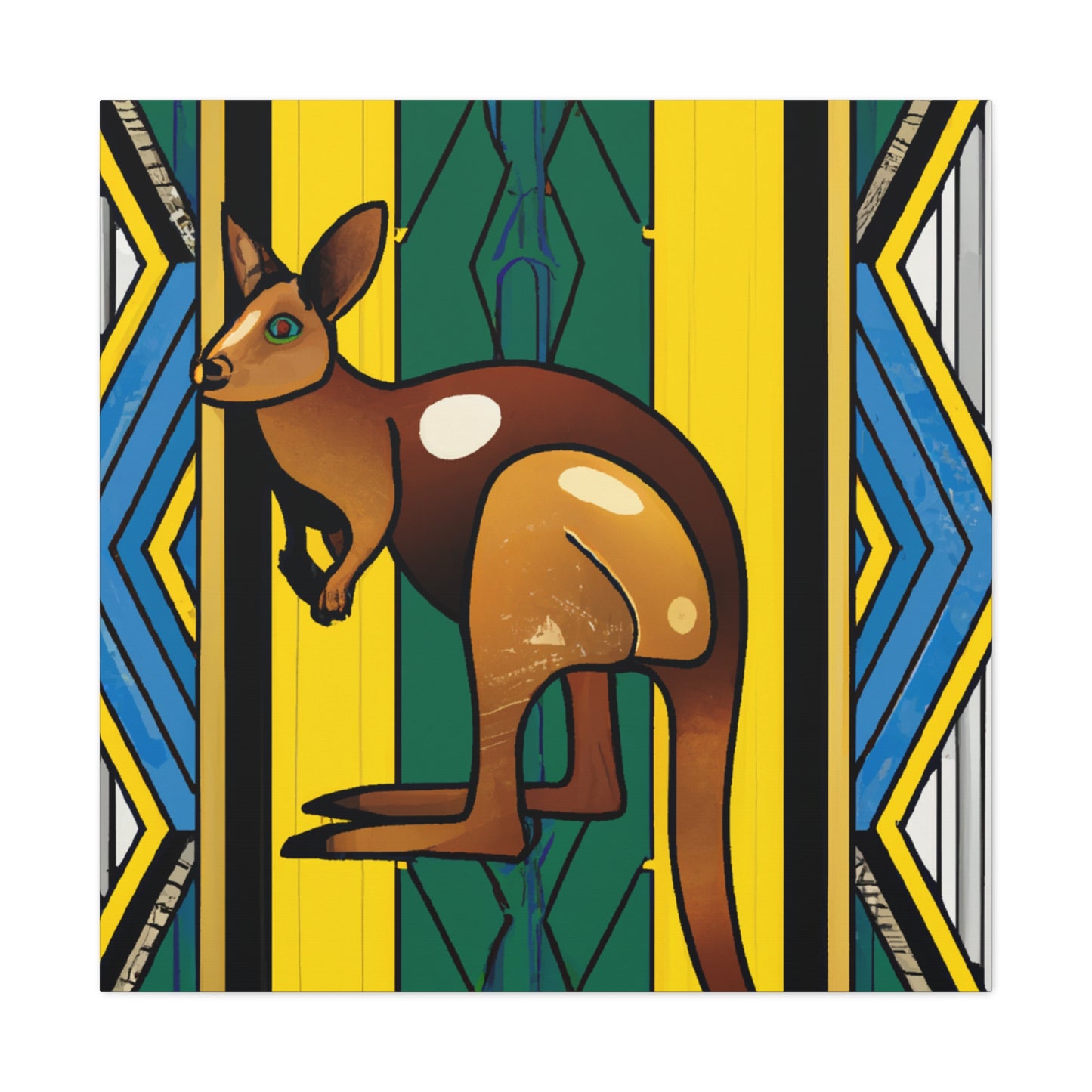 "Wallaby's Art Deco Drive" - Canvas