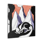 Skunk in Spring Blooms - Canvas