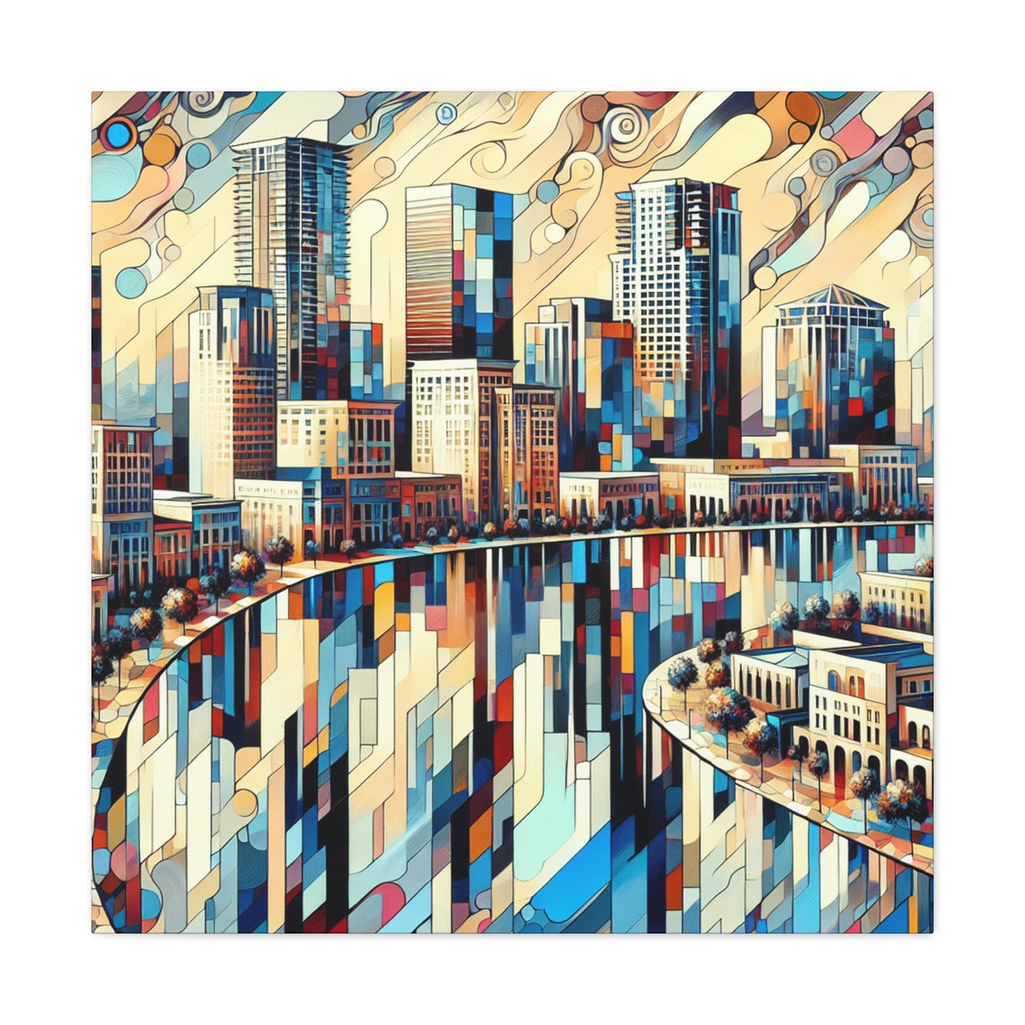 Orlando's Colorful Urban Expression - Canvas