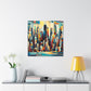 "Vibrant Urban Splendor" - Canvas