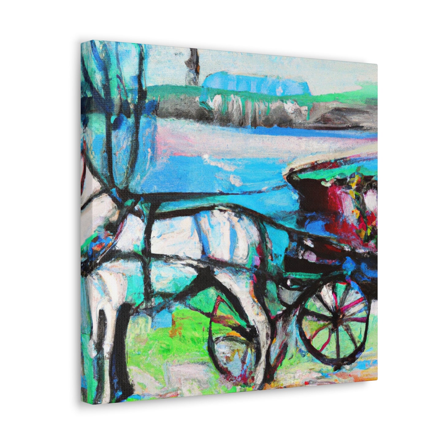 Horse Carriage Journey - Canvas