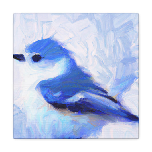 Bluebird's Abstraction - Canvas