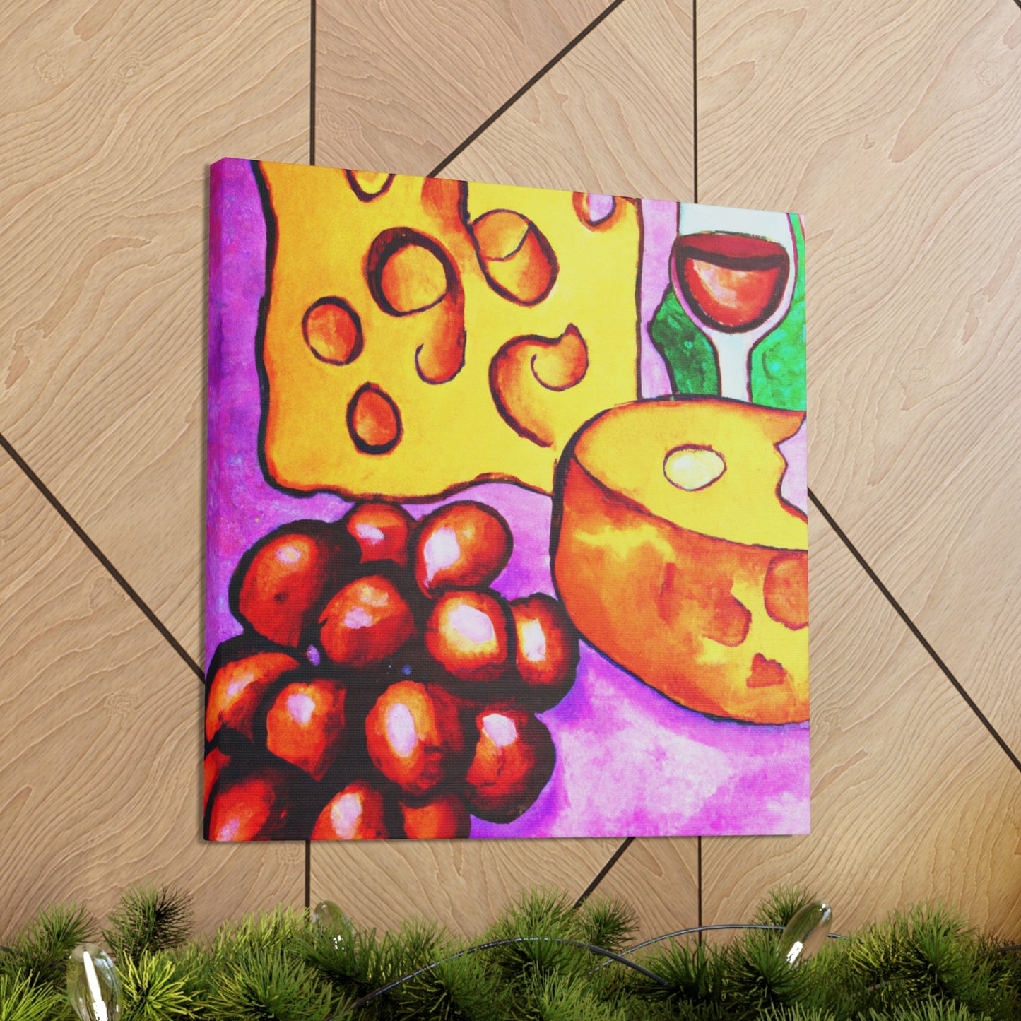 "Glorious Cheese and Grapes" - Canvas