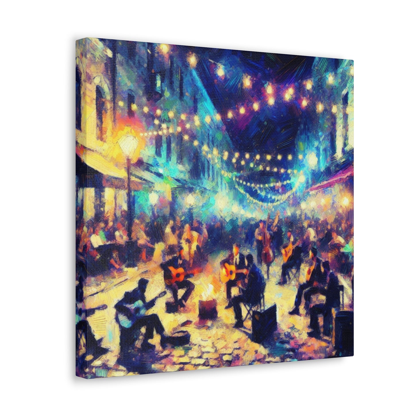 Vibrant Street Serenade - Canvas