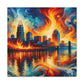 "City of Whirling Colors" - Canvas