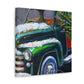 "Vintage Christmas Truck" - Canvas