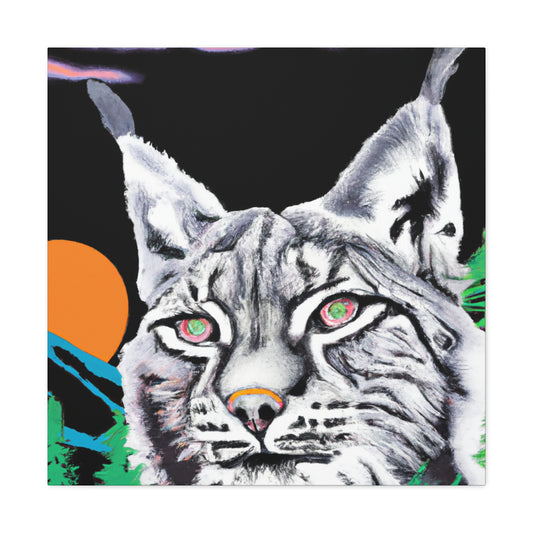 Lynx in Neon Pop - Canvas