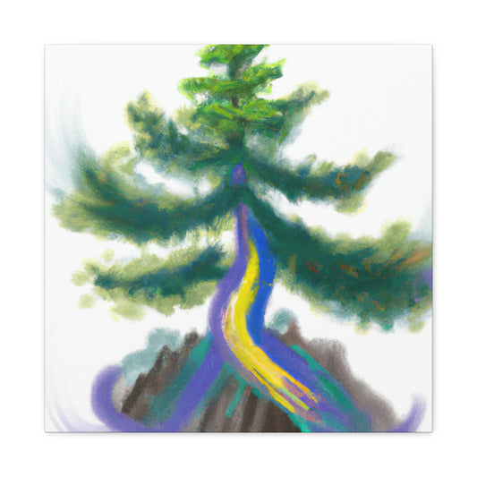 "Pine Tree Splendor Scene" - Canvas