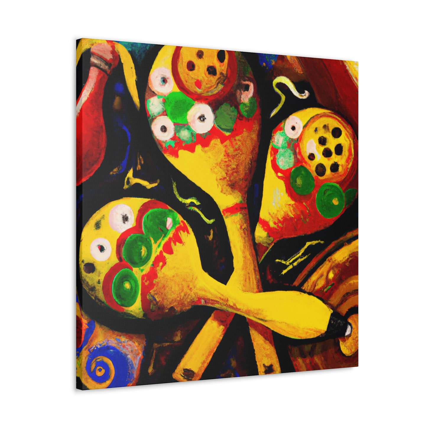 Mariachi's Joyful Maracas - Canvas