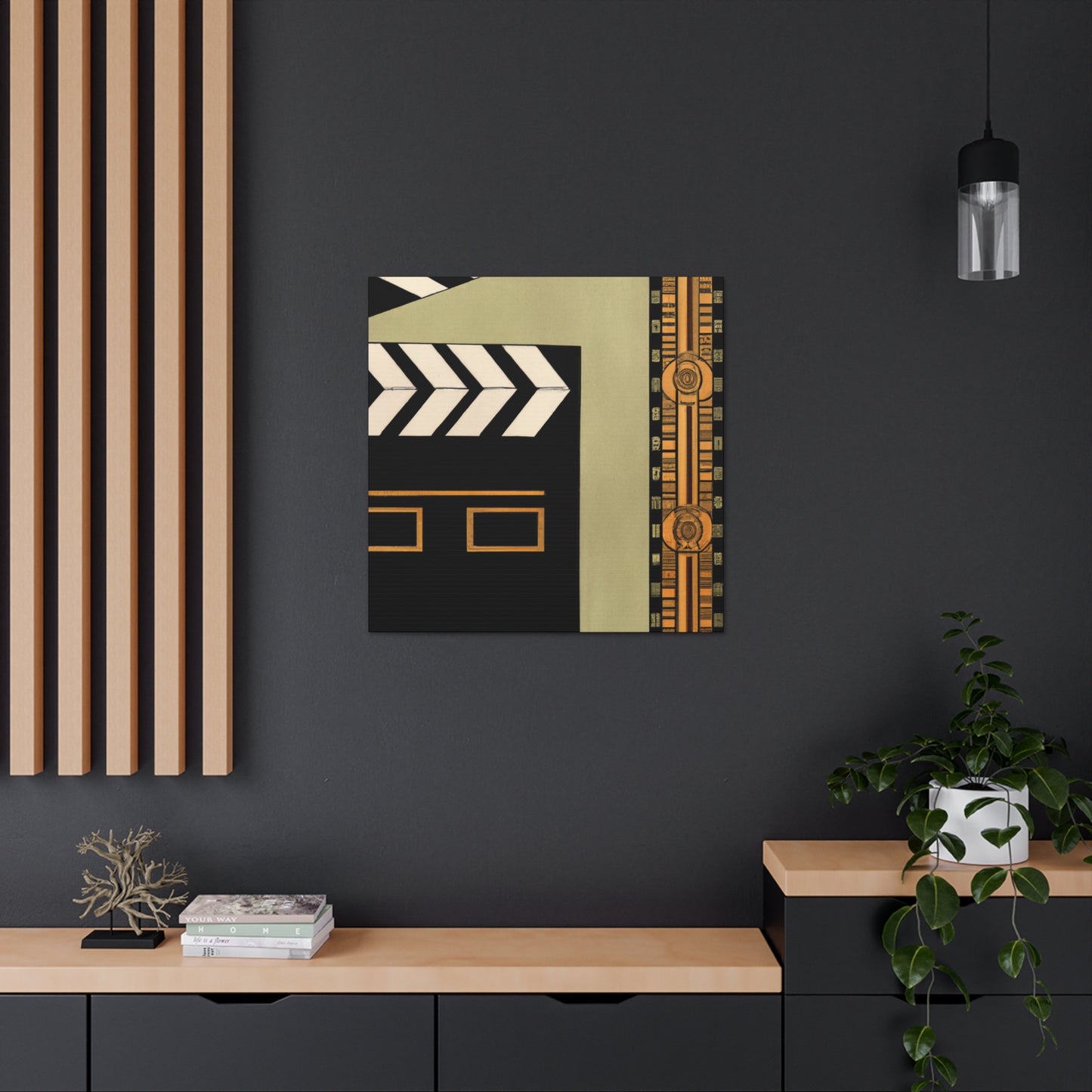 Starry Movie Clapboard - Canvas