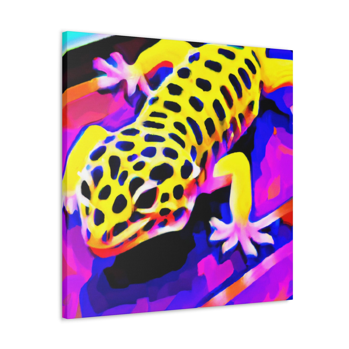 "Gecko's Urban Canvas" - Canvas