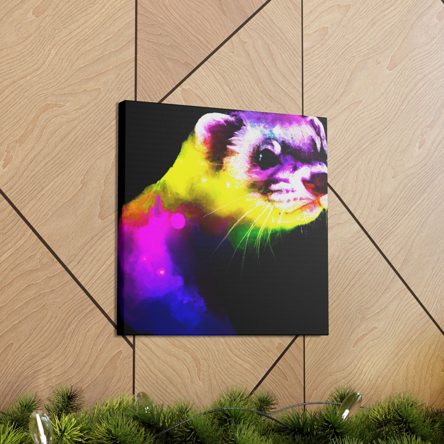 Ferret in the Wilderness - Canvas