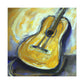 'Guitar Strings In Melody' - Canvas