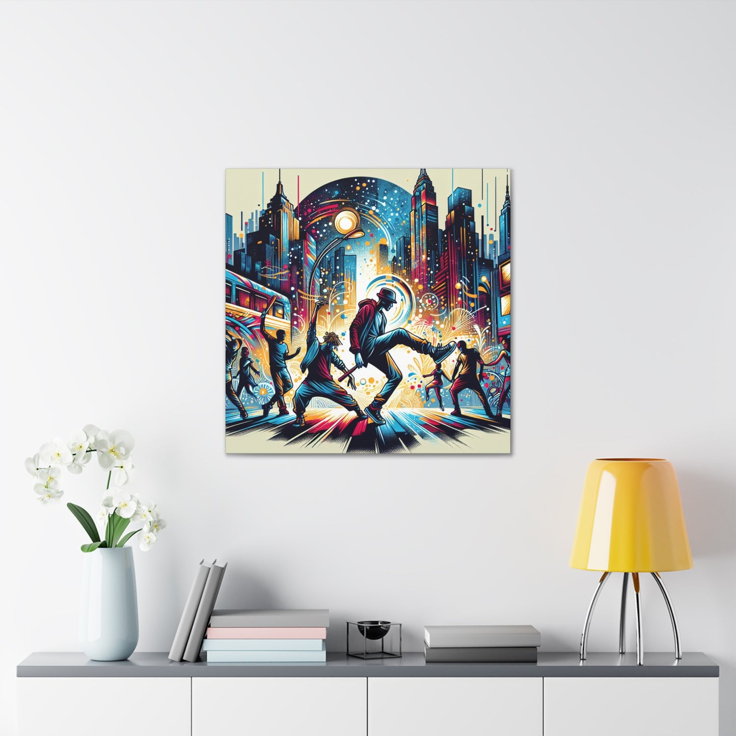 Charming Asphalt Buskers - Canvas