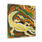 Crocodile in Abstract - Canvas