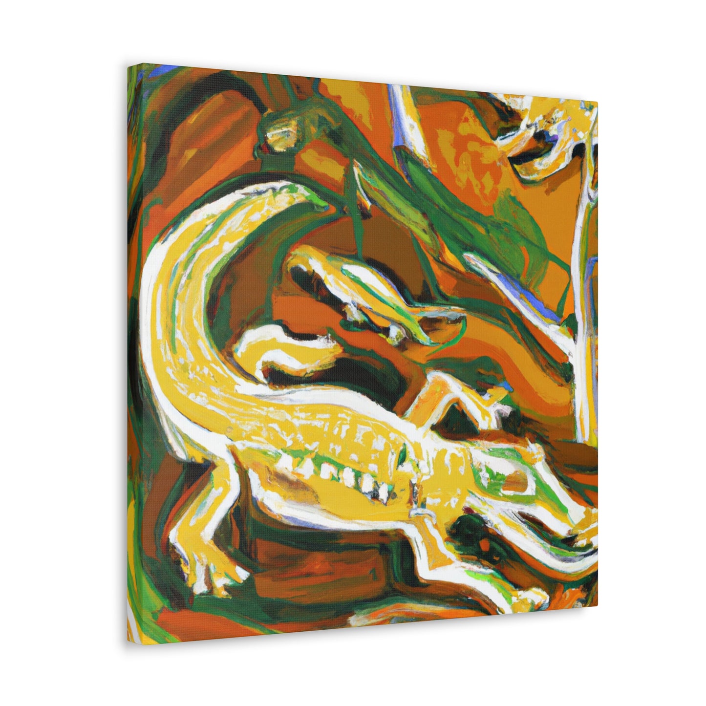 Crocodile in Abstract - Canvas