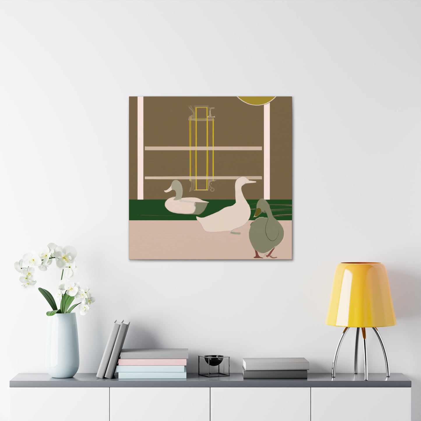 "Duck in Art Deco". - Canvas