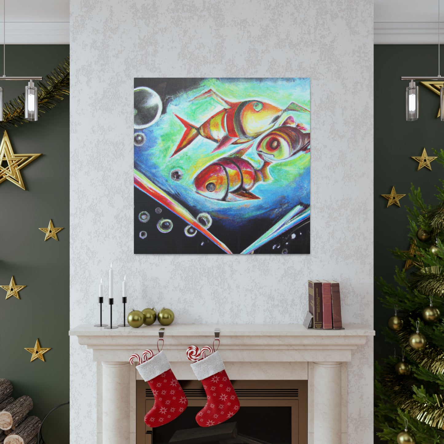 Rainbow Fish Brilliance - Canvas