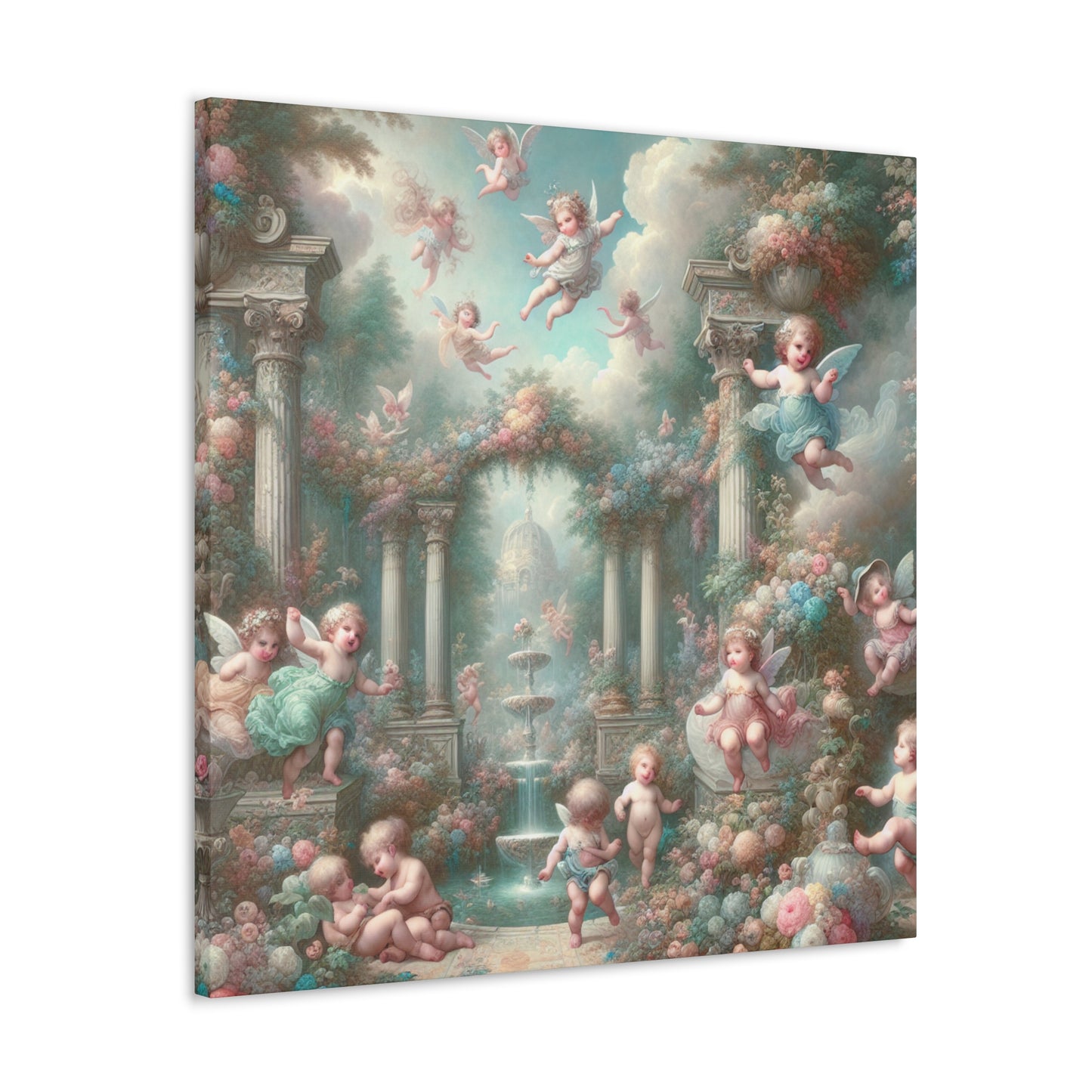 Whimsical Garden Dreams - Canvas