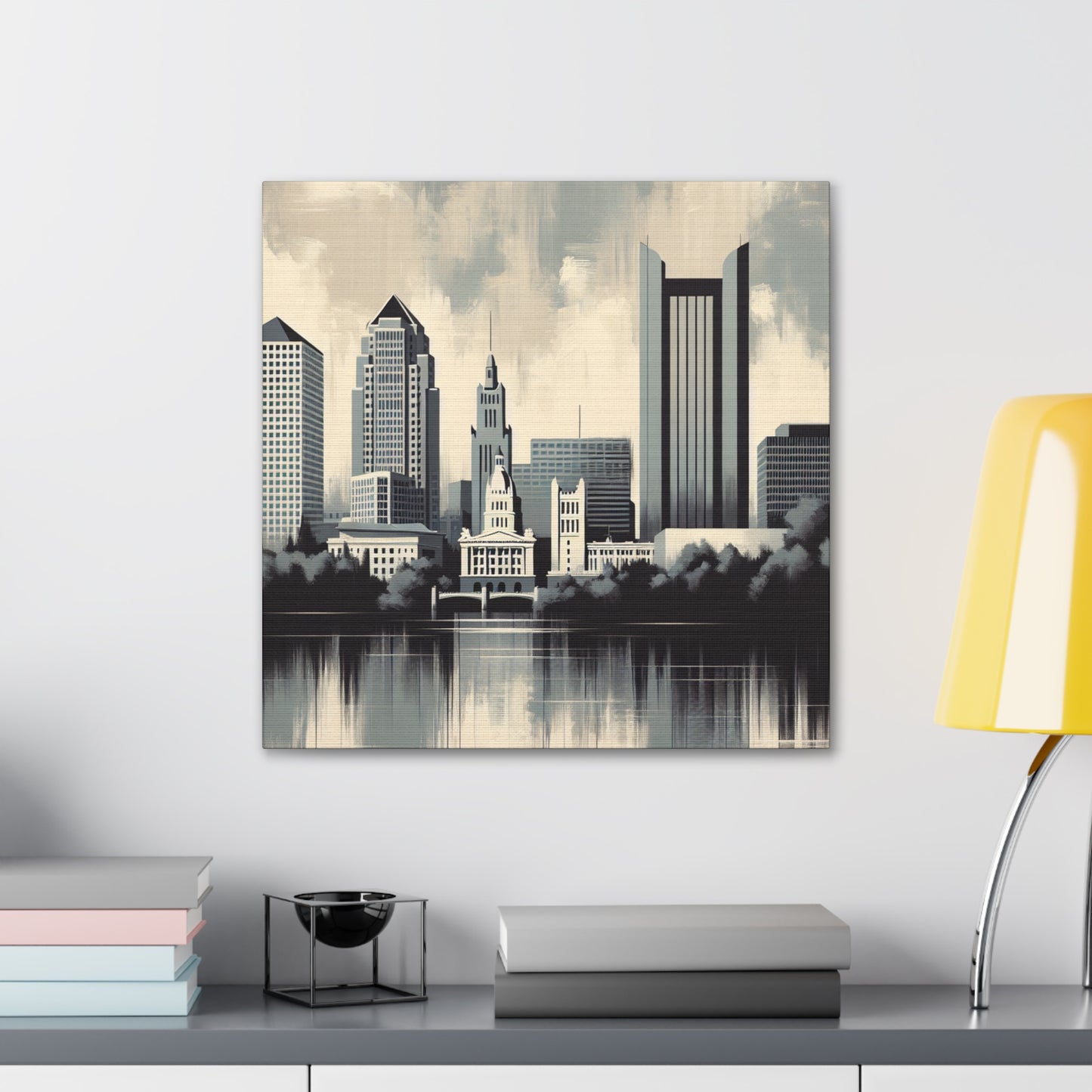 Sunset over Riverside Avenue - Canvas