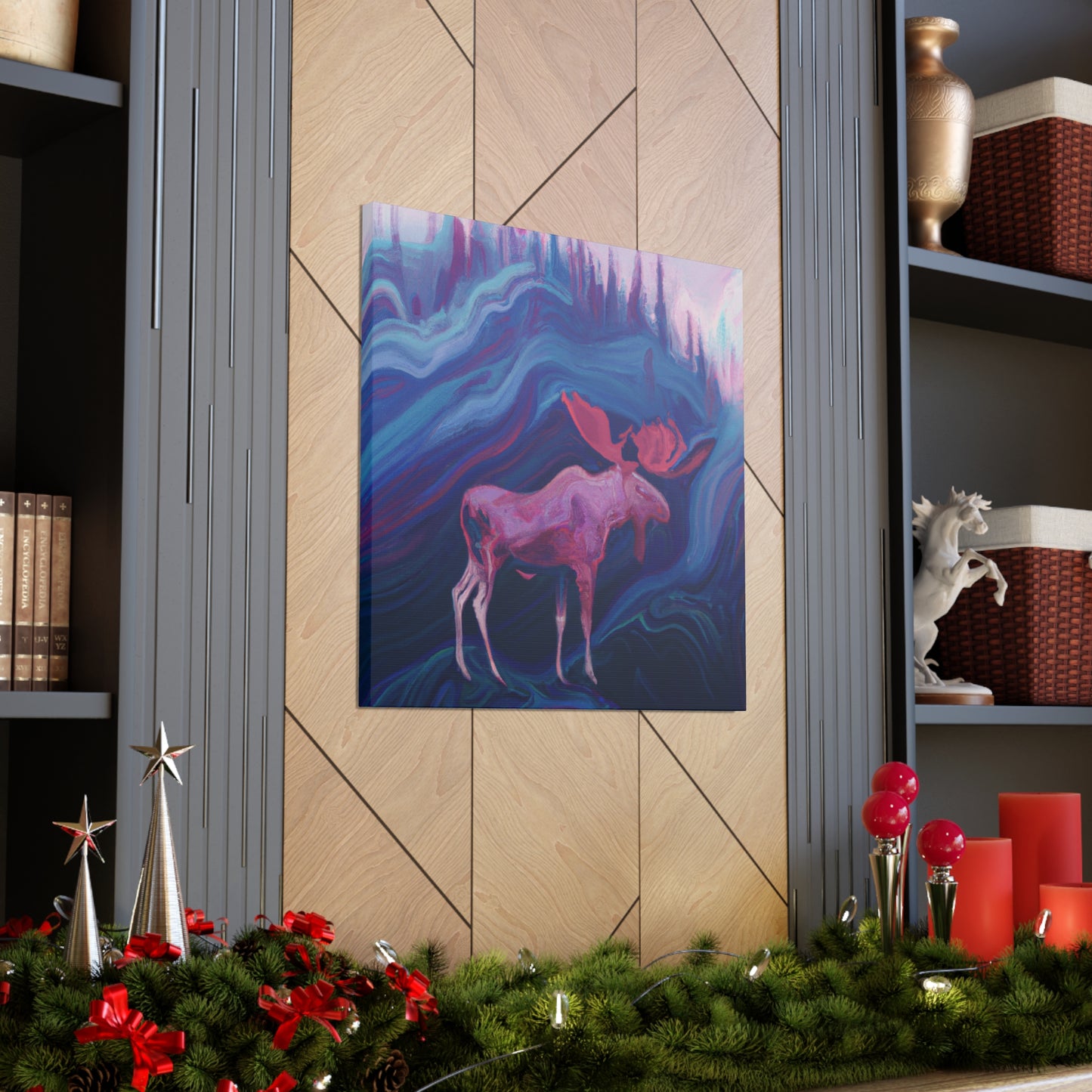 Moose in Art Deco - Canvas