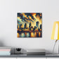 "Cityscapes: Vibrant Milwaukee Dreams" - Canvas