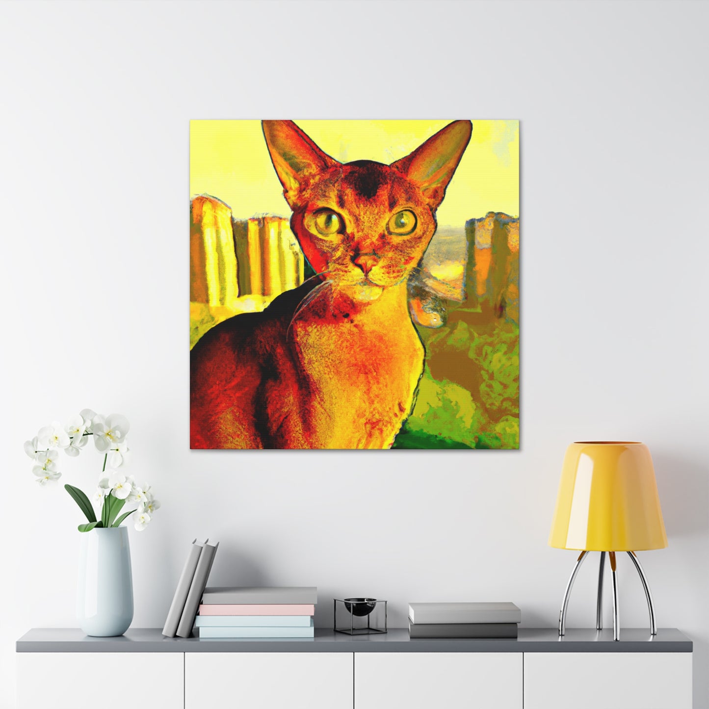 "Abyssinian Pop Adventure" - Canvas