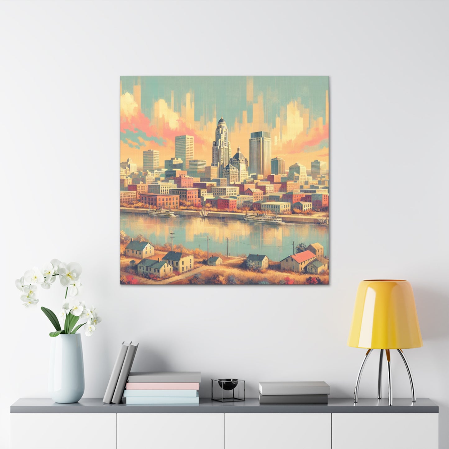 "Prairie Splendor: Omaha" - Canvas