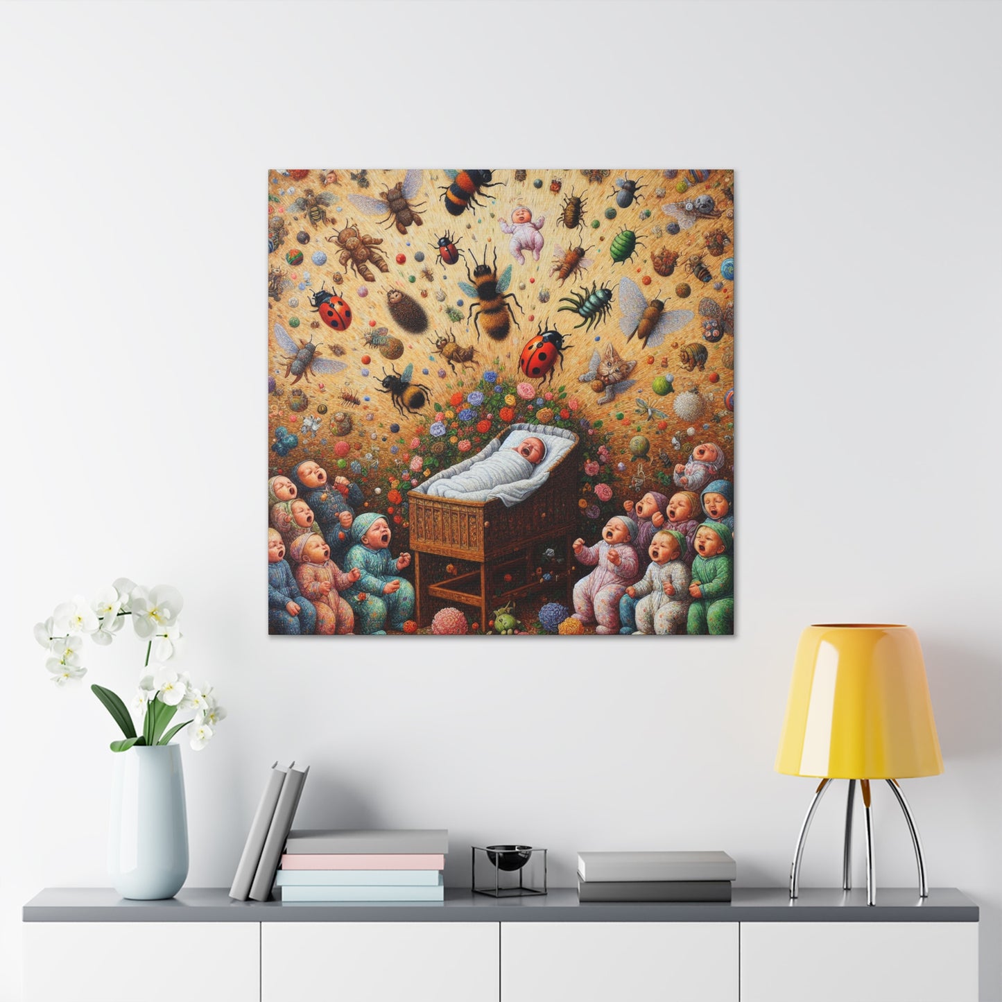 Whimsical Garden Harmony - Canvas