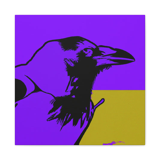 American Crow Pop Art - Canvas