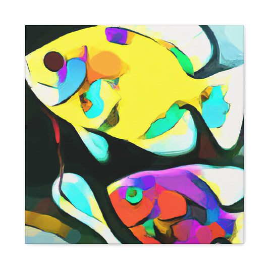 Rainbow Fish Reflection - Canvas