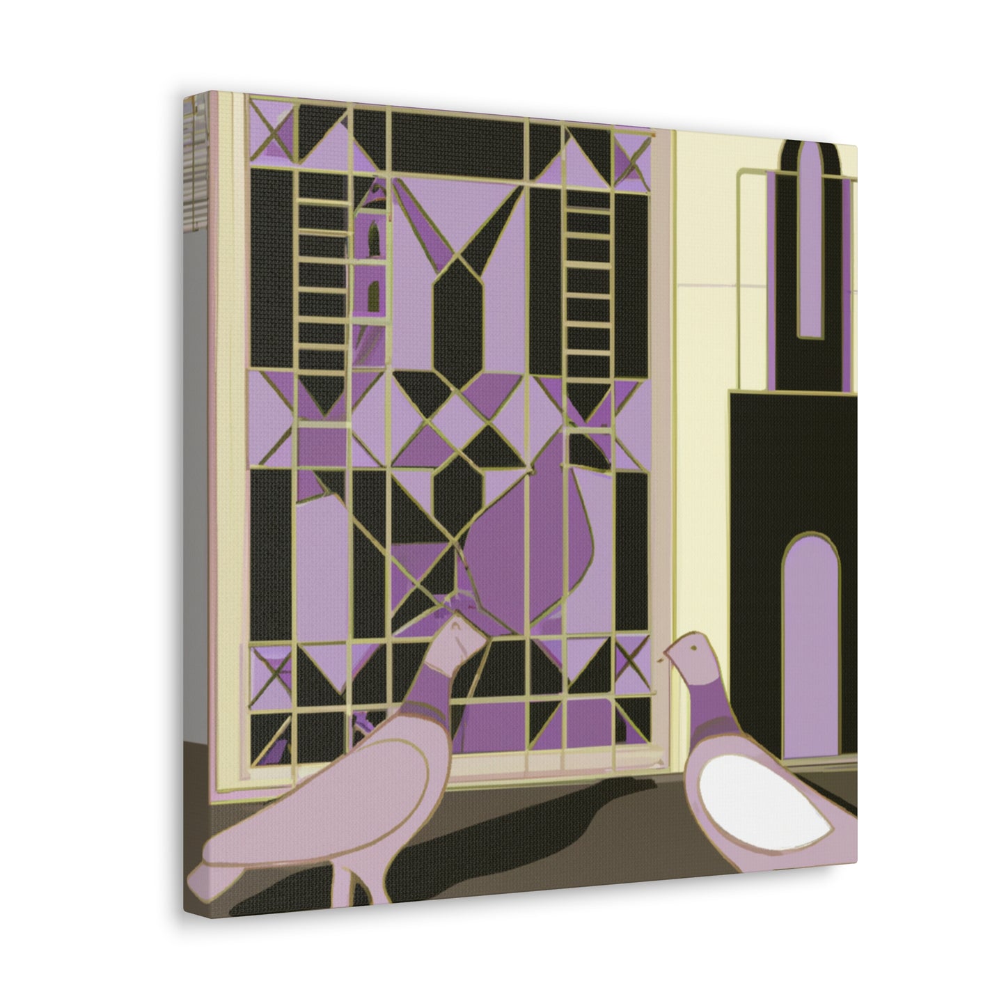 "Pigeon in Art Deco" - Canvas